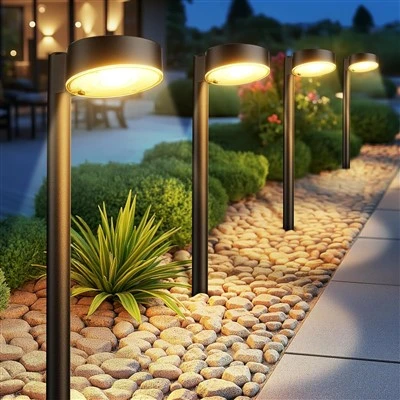 12 個の明るい LED ソーラー パスウェイ ライト屋外